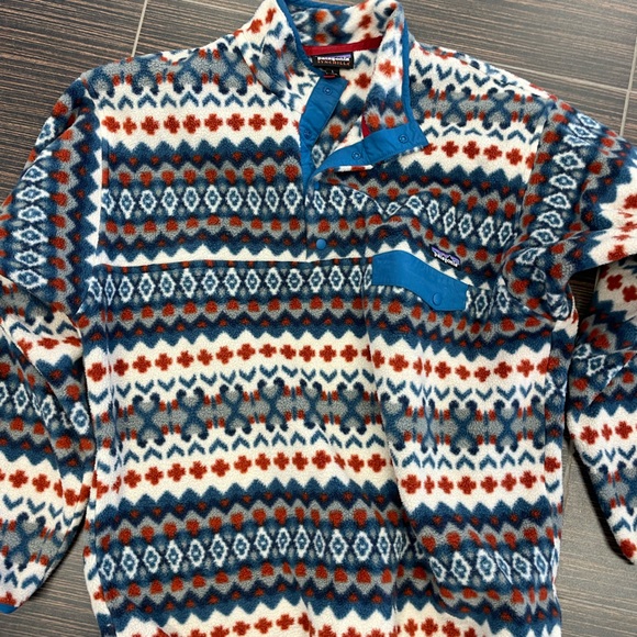 Patagonia Synchilla 3/4 Snap Pullover Aztec Print - Picture 2 of 4